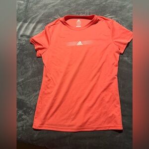 Adidas Women's Short Sleeve Red Tee